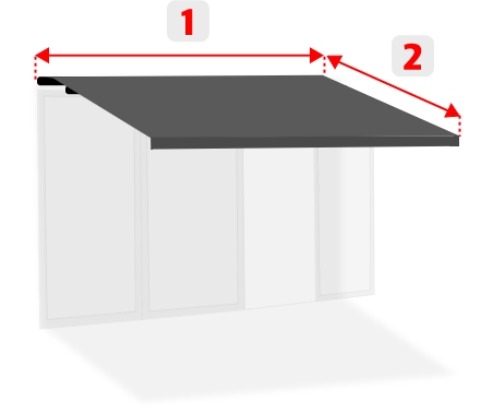 Kassettenmarkise Abmessungen